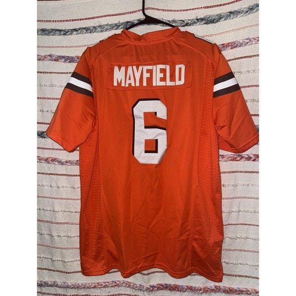 Cleveland Browns Nike NFL On Field Jersey Men's SM Orange Baker Mayfield #6 - Picture 8 of 11